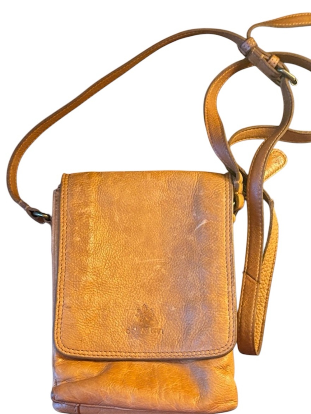 OAK & TAN  CROSSBODY SHOULDER BAG PURSE LEATHER